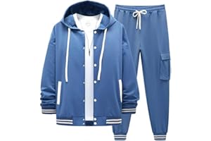 DONYKARRY Men's Tracksuits Sweatsuits For Men Summer Suits 2 Piece Lightweight Casual Athletic Sports Jogging Sets