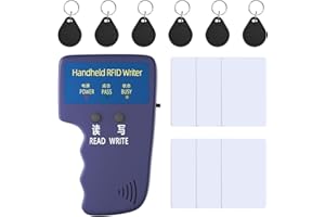 ZGAGFZ Handheld ID Copier 125khz RFID Reader Writer Duplicator Handheld RFID Copier Used for T5577 or EM4305 (6 pcs T5577 + 6 T5577 Cards)