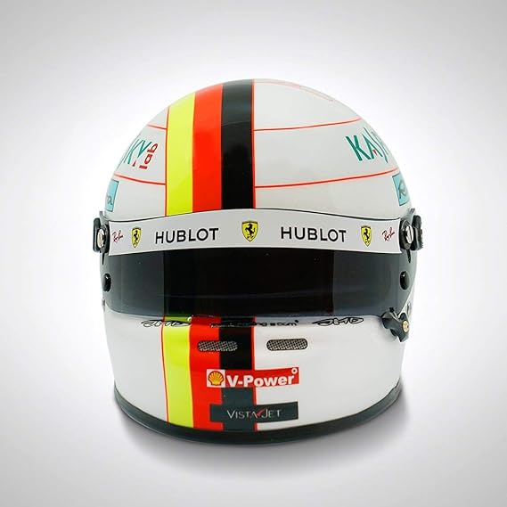 Sebastian Vettel Scuderia Ferrari 2019 1 2 Scale Helmet Amazon In Sports Fitness Outdoors