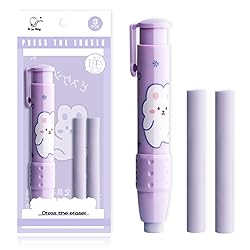 Cute Pencil Erasers, Kids Retractable Erasers with