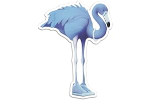 BARGAIN MAX DECALS Harris Blue Flamingo Walz President Election 2024 Sticker Decal Notebook Car Laptop 3"x5.5"