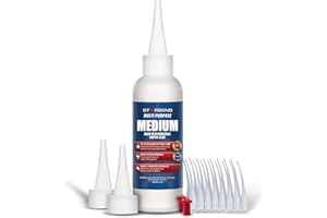 Starbond 4 oz. Medium CA Glue (Premium Cyanoacrylate Super Glue) with Extra Cap and Microtips for Quick Fixes, Woodworking, Woodturning, Hobby Models