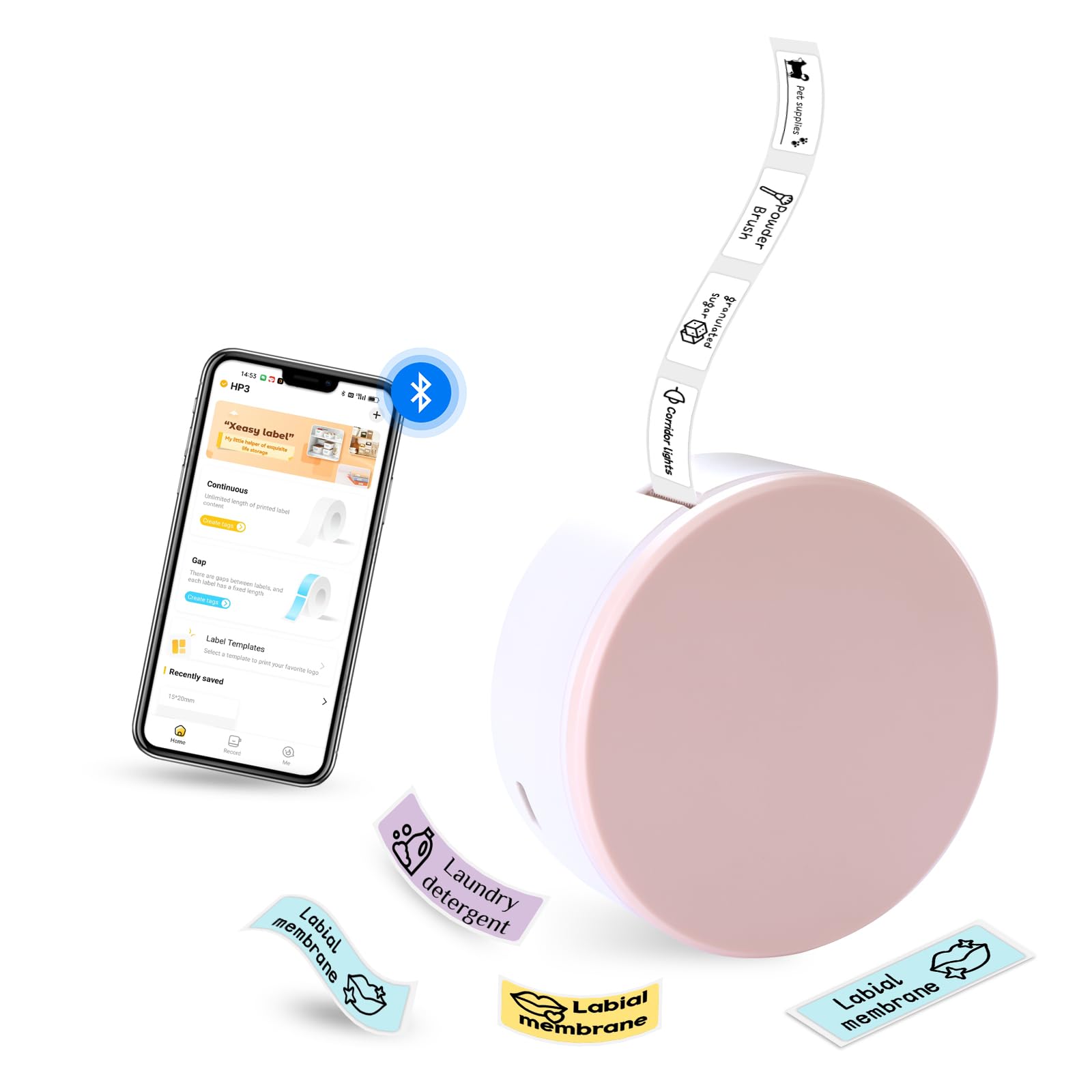 Label Maker Bluetooth - Mini Label Printer HP3, Mini Label Maker ...