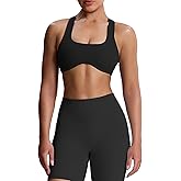 Aoxjox Women's Workout Sports Bras Fitness Define Sculpt Racerback Bra Yoga Crop Tank