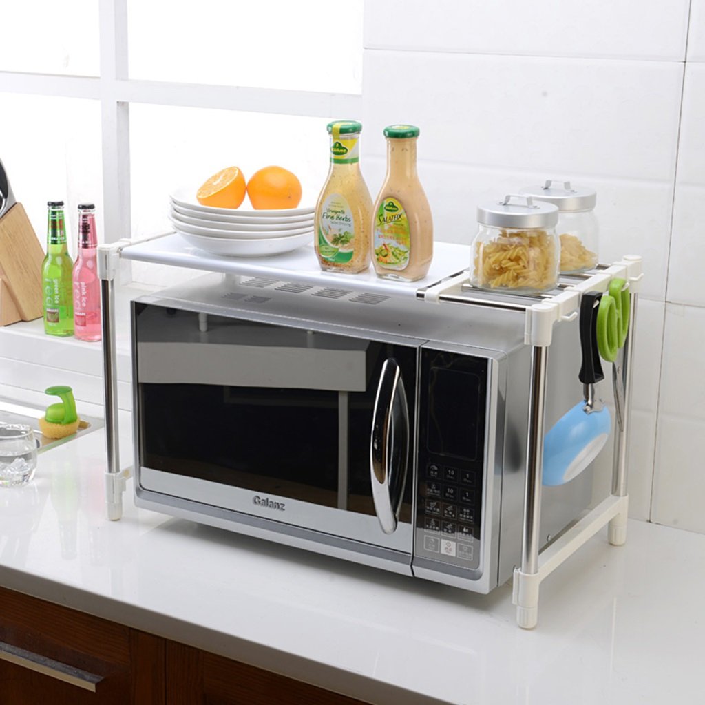 Chen Una sola capa de acero inoxidable ajustable Microondas ...