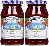 Smucker's Sugar Free Jam Seedless Strawberry 12.75 Oz (Pack of 2)
