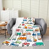 Feelyou Construction Car Flannel Fleece Blanket