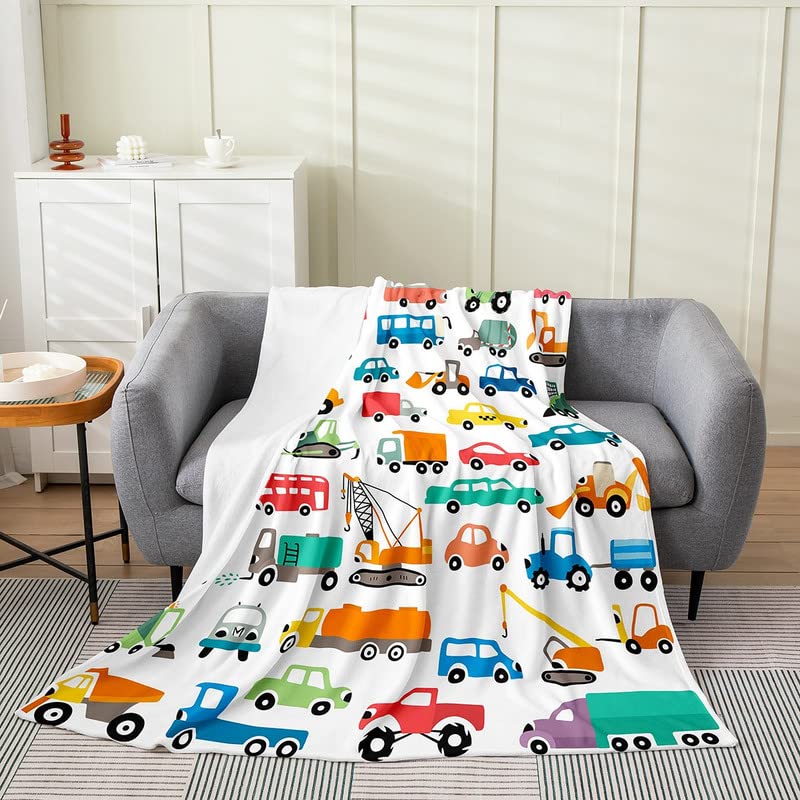 Feelyou Construction Car Flannel Fleece Blanket