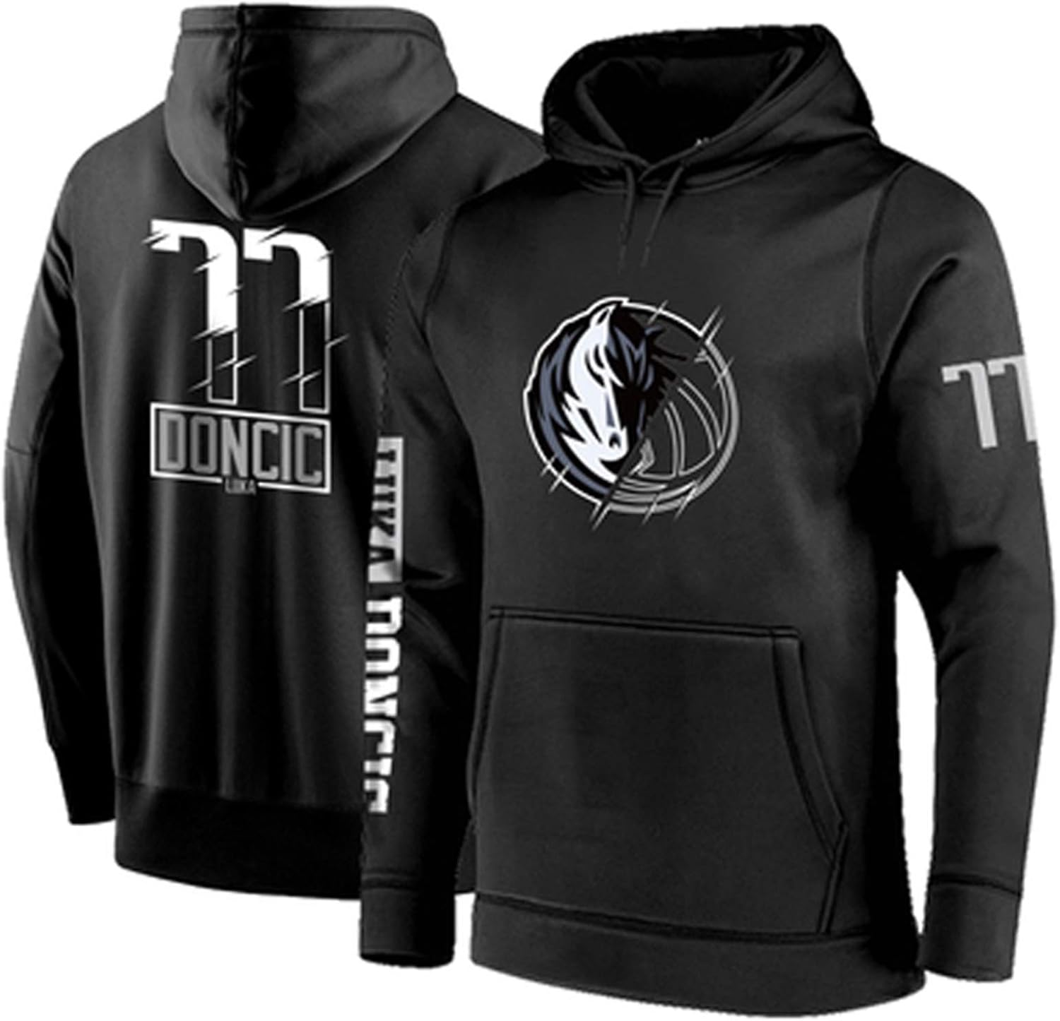 Luka Doncic Sudaderas con capucha para hombre, Dallas Mavericks 77