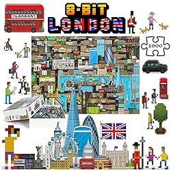 1000 Piece Puzzle - 8-bit Retro Gaming Style London