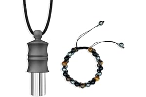 KOAKICREATON 528 hz Meditation Necklace | Frequency Healing Devices | Love Frequency Tuning Tool | Breathing Necklace | 528 hz Whistle | Relaxation,Stress Reduction and Concentration by Adjusting The Breathing