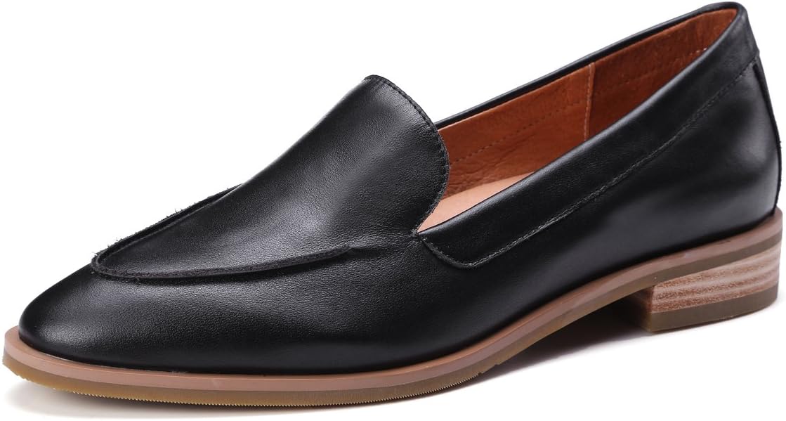 ONEENO Women's Casual Leather Loafers