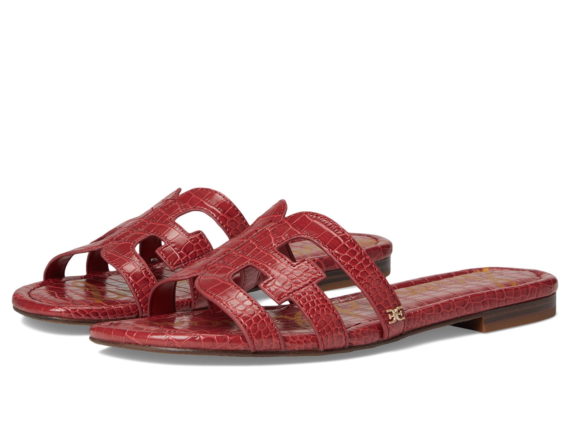 Sam Edelman Women’s Bay Flat Sandal, Dark Rose, 11