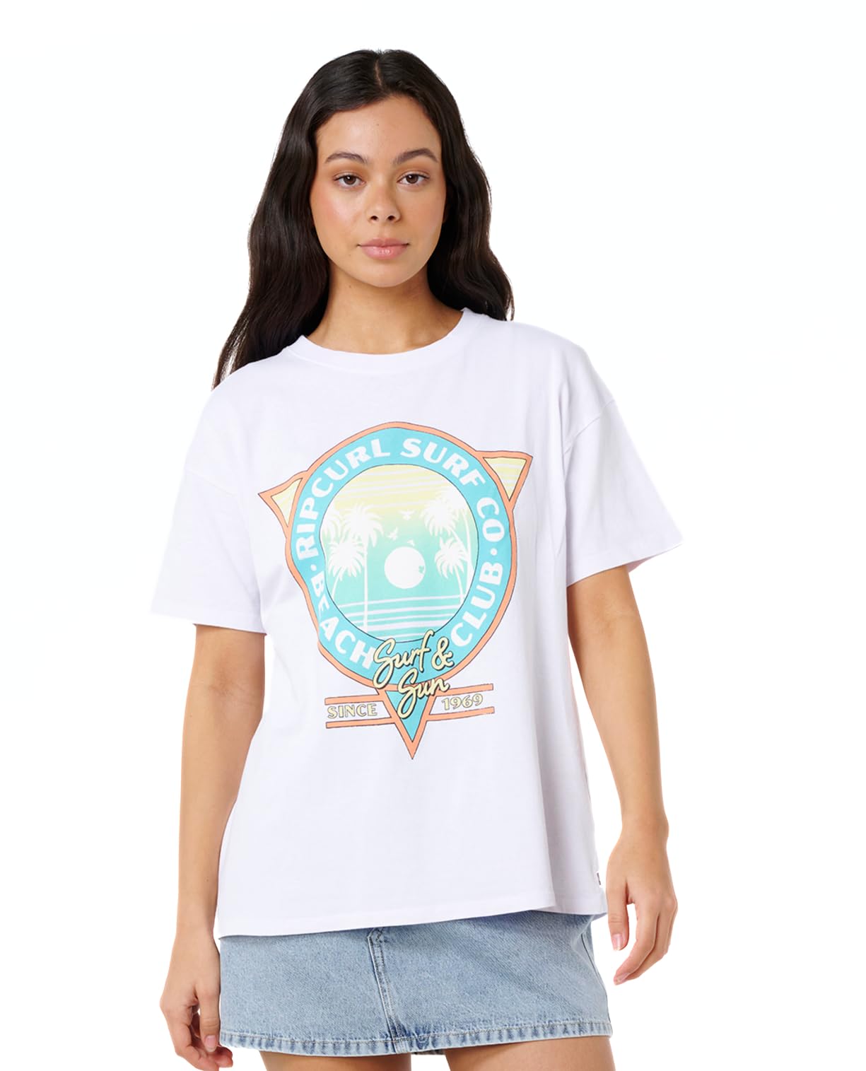 Rip Curl Women's Heritage Crew Neck Short Sleeve