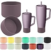 ZXFYE 2Pcs Protective Boot Compatible with Brumate Era 40 oz 30 oz Tumbler, Anti-Dent & Anti-Slip Silicone Bottom Cover Protector Sleeve Bumper Compatible with Brumate Era Tumbler with Handle