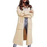 Danedvi Cardigan Sweaters for Women Fall Open Front Knit Cardigans Duster Coat