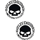 Motorcycle Willi G Design Vinyl Decal #2 Pieces Moto HD Club 5"x5" (Black)