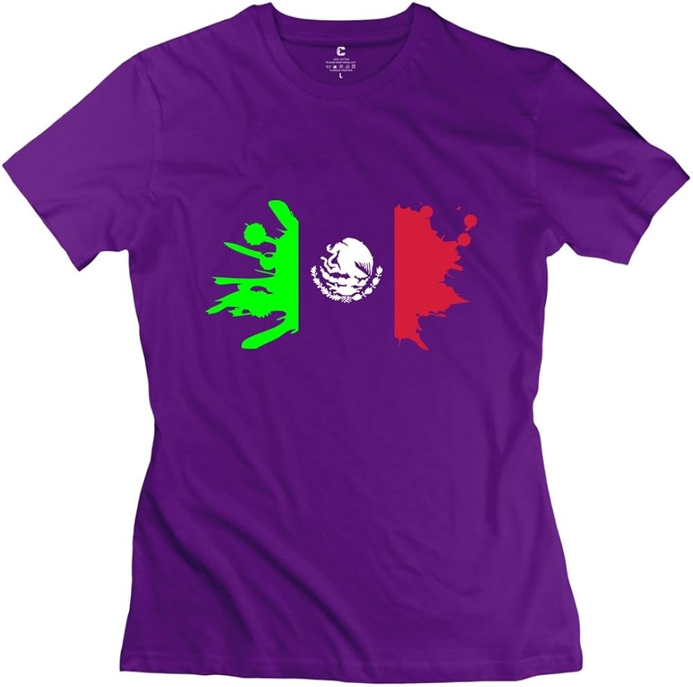 Hot Casual Mexican Flag Shirts For Girl Clothing