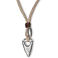 LOCAL LEAGUE Mens Necklace with Cross/Tooth/Arrowhead/Surfboard/Tusk Pendant SURF-INSPIRED STYLE Leather Cord for Men, Boys Boyfriend Holidays Vacation BEACH Party Tribal Festival Imitation