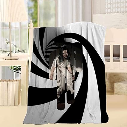 Disdco Billie Eilish Deken Creatief Ontwerp Gooien Dekens Voor Woonkamer Auto Bank Of Slaapkamer Amazon Nl