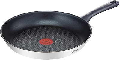 G7130214 Dailycook Poêle 20 cm Tous Feux dont Induction, Acier Inoxydable, Inox, 20 cm, 37, 5 x 21, 4 x 7, 8 cm