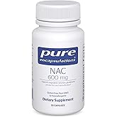 Pure Encapsulations NAC 600 mg - N-Acetyl Cysteine NAC Supplement for Lung Health & Immune Support, Liver Support & Antioxidants* - with Freeform N-Acetyl-L-Cysteine - 30 Capsules