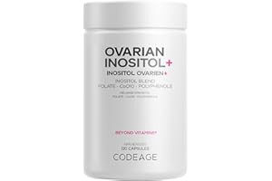 Codeage Ovarian Inositol+ Supplement for Women – Myo-Inositol, D-Chiro-Inositol, CoQ10, Folate 5-MTHF, Blueberry & Pomegranat
