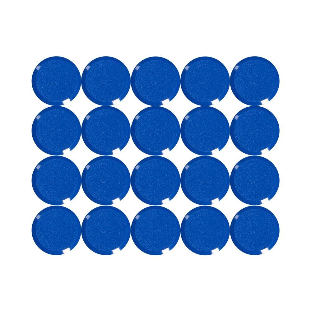 MAUL 20 mm 0.3 kg Maulpro High Quality Round Magnet for Whiteboards - Blue (Pack of 20)