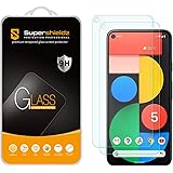 Supershieldz (2 Pack) Designed for Google Pixel 5 Tempered Glass Screen Protector, 0.33mm, Anti Scratch, Bubble Free