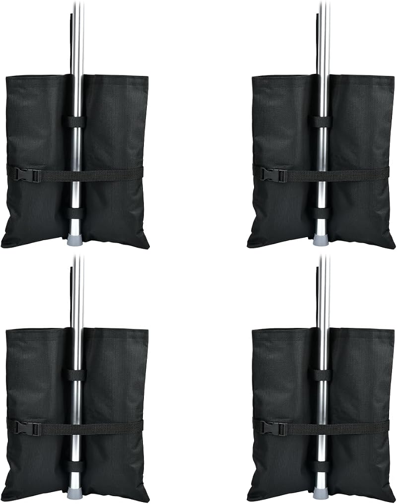 TMBMLPP Heavy Duty Gazebo Weights Sand Bags Set of 4 - Black