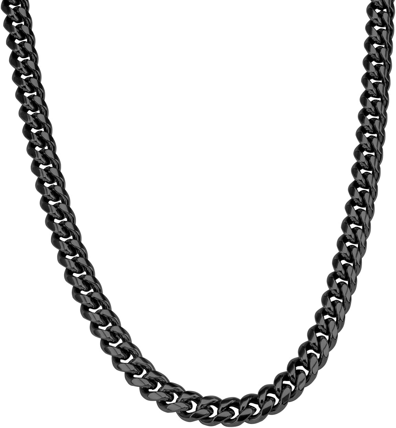 Collana Da Uomo In Acciaio Inossidabile Spazzolato Catena Curb 8/10MM Design Raffinato Cuban Link Choker Maschile Da 7,35 € | DHgate