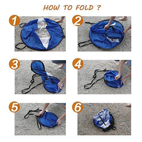 RENHAIGY Tandem Clear Kayak Wind Sail Kit Downwind Paddle Popup Board Inflatable Foldable Canoe Boats Accessories 42 Inches Durable Surfing Easy Setup Deploys Quickly Compact Portable - Thumbnail 6