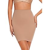 AliyaFeng High Waist Half Slips Shapewear for Women Under Dress Shapewear Slip Skirt Tummy Control Body Shaper Skirt