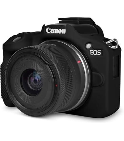 Custodia Protettiva EasyCover Custodia Silicone Per Canon 850D | Nero | Protezione Completa E Design Elegante Custodia Fotocamera