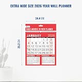 1ABOVE 2026 Wall Calendar 3 Months At A Glance Spiral Bound Planner view 5