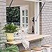 HOGADO Artificial Shrubs, 2pcs Silk Greenery Plants Tropical Leaves Wall Planter Office Veranda Pot Patio Kitchen Multi-Color