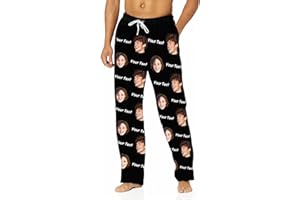 JoyBurst Personalized Pajamas Pants with Photo Text-Matching Pjs Couple-Personalized Gifts for Men Women-Funny Christmas Gift