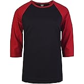 Cottonbell Women's Baseball Quarter Sleeve Tee Shirt
