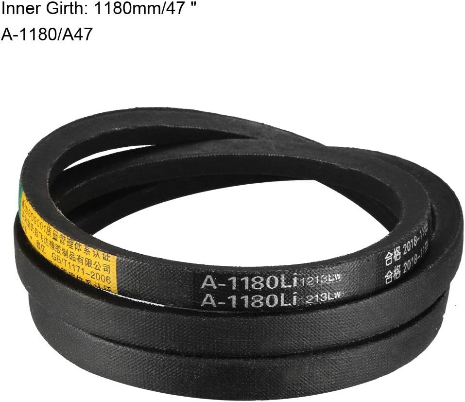 sourcing map A-1180/A47 Drive V-Belt Inner Girth 47-inch Industrial Power Rubber Transmission Belt - Image 3