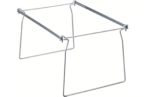 Smead Steel Hanging File Folder Frame, Letter Size, Gray, 2 per Pack (64870)