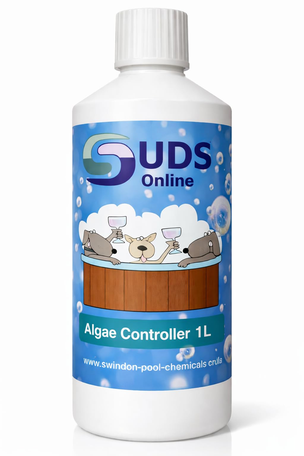 SUDS-ONLINE Algaecide For Simming Pools, Spa's Hot Tubs (1L)
