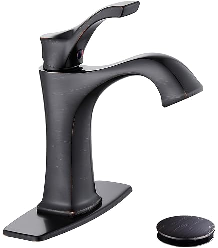 Waschtischarmatur Einhebel – Öl-bronze, Wasserfall-Auslauf, Keramikventil