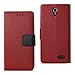 Reiko ZTE WARP 7 3-In-1 Wallet Case - Red
