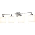thumbnail image 2 of XiNBEi Lighting 3 Light Wall Light, Bathroo Vanity Light With Fabric... 2 of 11