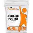 BulkSupplements.com Collagen Peptides Powder - Bovine Collagen Powder, Powdered Collagen Supplement - Hydrolyzed & Gluten Free, 30g per Serving, 500g (1.1 lbs) (Pack of 1)