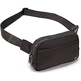 Pander Everywhere Belt Bag for Women, 5 Zipper Pockets Nylon Crossbody Fanny Pack Purse (Dim Grey)