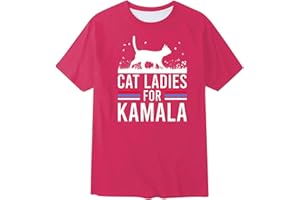 GENERIC Harris 2024 for President Campaign Shirts for Women Men Casual Short Sleeve Vote Blue Shirt