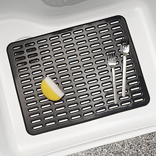 Black New Syncware Kitchen Sink Protector Mat Large