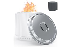 BBQ-PLUS 27" Fire Pit Lid with Handle for Solo Stove Yukon 1.0 / 2.0 Fire Pit, Stainless Steel Fire Pit Hard Cover with Fire Pit Cover, Camping Stove Accessories for Other 27" Outdoor Low Smoke Stoves