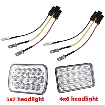 H4 9003 Hb2 Wire Wiring Harness Sockets For 4 X6 7 X6 5 X7 Inch Sealed Beam Car Truck Headlights Toyota Pickup Toyota Tacoma Headlamp 2pcs